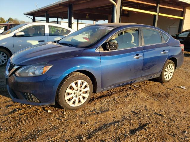 3N1AB7AP5GY256821 - 2016 NISSAN SENTRA S BLUE photo 1