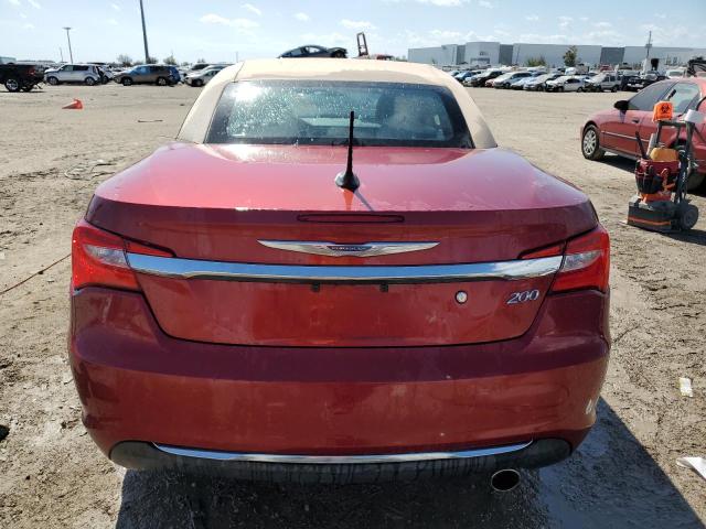 1C3BCBEB6DN585640 - 2013 CHRYSLER 200 TOURING RED photo 6