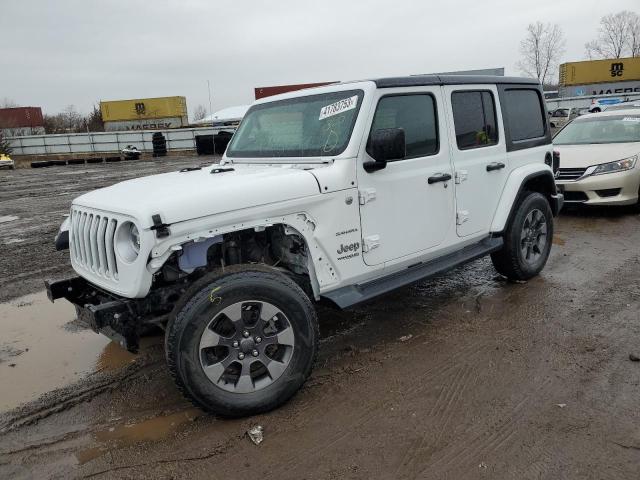 1C4HJXEG6JW123833 - 2018 JEEP WRANGLER U SAHARA WHITE photo 1