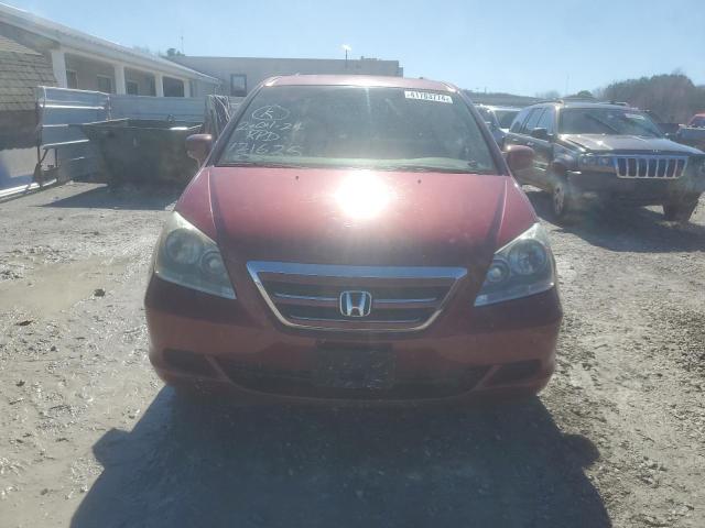 5FNRL38475B121625 - 2005 HONDA ODYSSEY EX MAROON photo 5