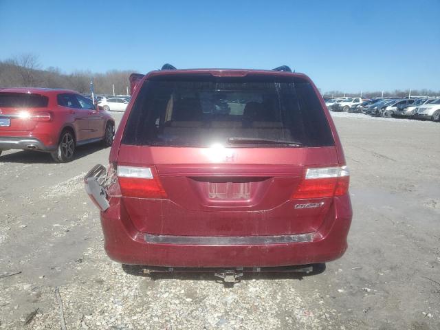 5FNRL38475B121625 - 2005 HONDA ODYSSEY EX MAROON photo 6