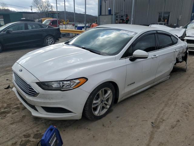 3FA6P0LU7JR209067 - 2018 FORD FUSION SE HYBRID WHITE photo 1