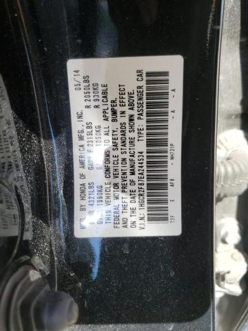 1HGCR2F87EA244534 - 2014 HONDA ACCORD EXL BLACK photo 12