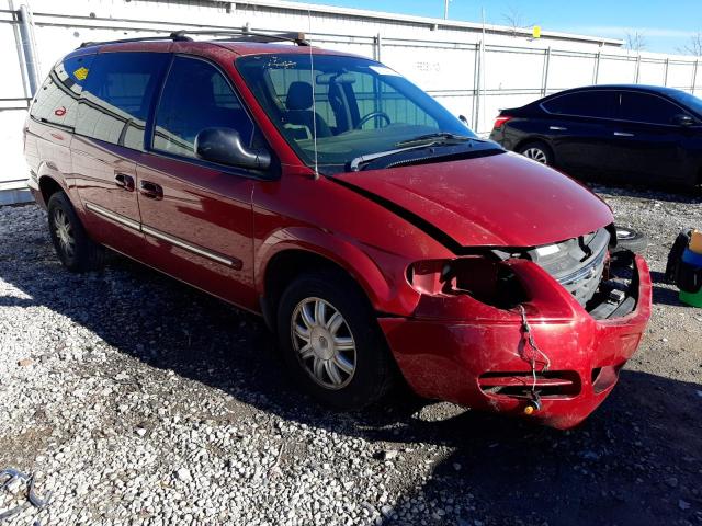 2A4GP54L47R297022 - 2007 CHRYSLER TOWN & COU TOURING წითელი ფოტო 4