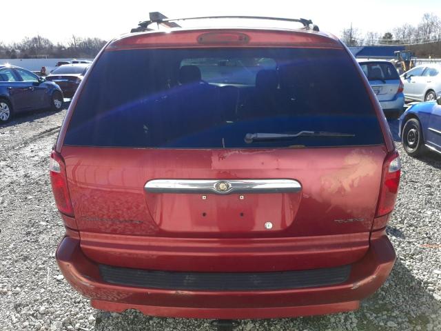 2A4GP54L47R297022 - 2007 CHRYSLER TOWN & COU TOURING წითელი ფოტო 6