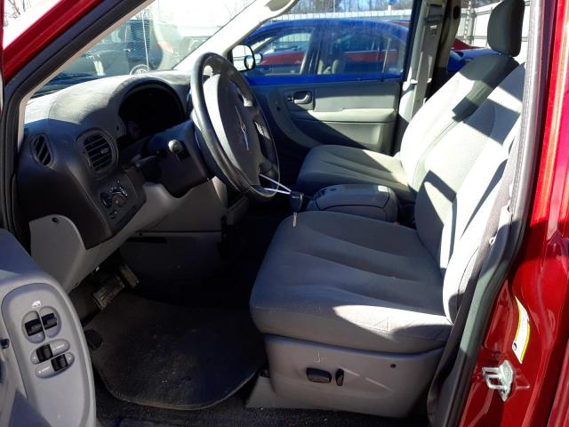 2A4GP54L47R297022 - 2007 CHRYSLER TOWN & COU TOURING წითელი ფოტო 7