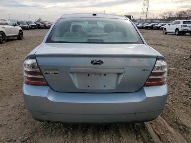 1FAHP24W78G185195 - 2008 FORD TAURUS SEL BLUE photo 6