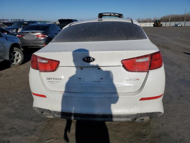 5XXGN4A72FG393056 - 2015 KIA OPTIMA EX WHITE photo 6