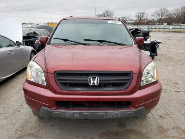 2HKYF18403H586799 - 2003 HONDA PILOT EX BURGUNDY photo 5