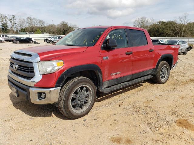 5TFDW5F1XFX422824 - 2015 TOYOTA TUNDRA CREWMAX SR5 RED photo 1