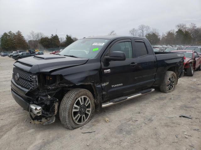 5TFUW5F18KX779753 - 2019 TOYOTA TUNDRA DOUBLE CAB SR/SR5 BLACK photo 1