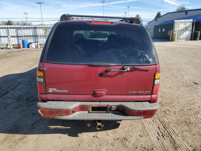 1GNEK13T45R123760 - 2005 CHEVROLET TAHOE K1500 BURGUNDY photo 6