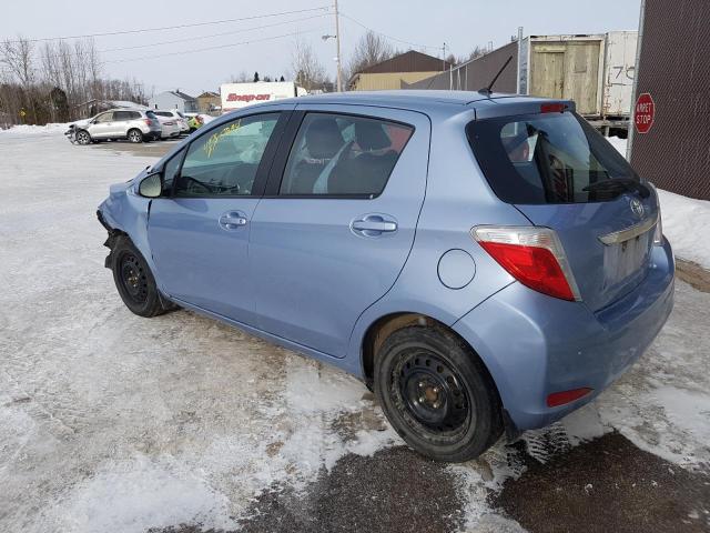 VNKKTUD3XEA010801 - 2014 TOYOTA YARIS BLUE photo 2