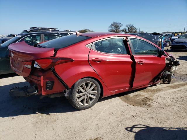 KMHDH4AE2GU489477 - 2016 HYUNDAI ELANTRA SE RED photo 3