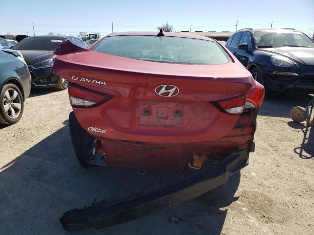 KMHDH4AE2GU489477 - 2016 HYUNDAI ELANTRA SE RED photo 6