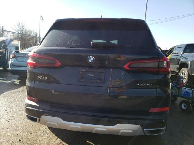 5UXCR6C51KLL05617 - 2019 BMW X5 XDRIVE40I BLACK photo 6
