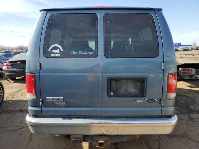 1FMNE1BL7EDB11922 - 2014 FORD ECONOLINE E150 WAGON BLUE photo 6