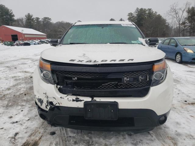 1FM5K8GT4EGC43707 - 2014 FORD EXPLORER SPORT WHITE photo 5