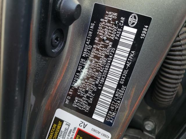 4T1BK3DB6BU404735 - 2011 TOYOTA AVALON BASE 银色 照片 13