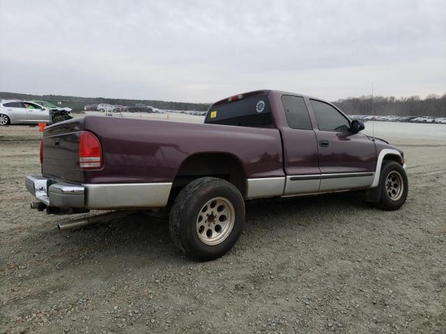 1D7GL42K24S586664 - 2004 DODGE DAKOTA SLT PURPLE photo 3