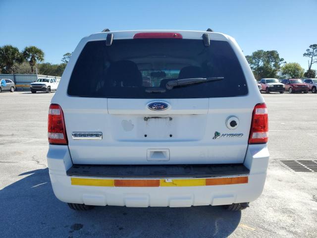 1FMCU5K33BKC31872 - 2011 FORD ESCAPE HYBRID WHITE photo 6