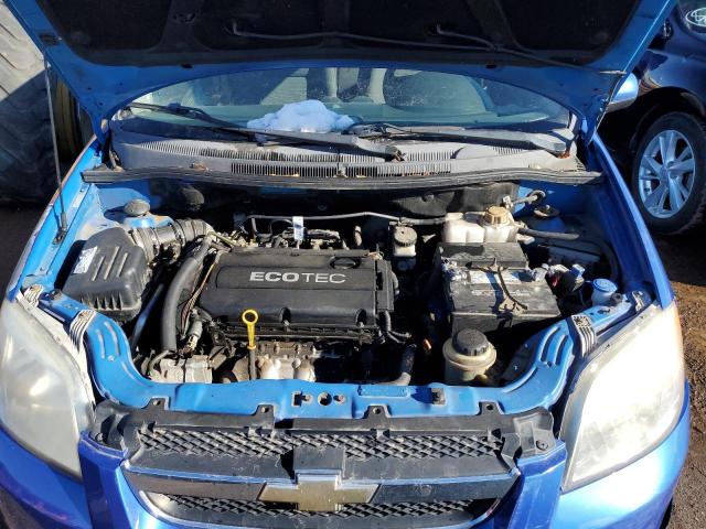 KL1TD56E29B339594 - 2009 CHEVROLET AVEO LS BLUE photo 11