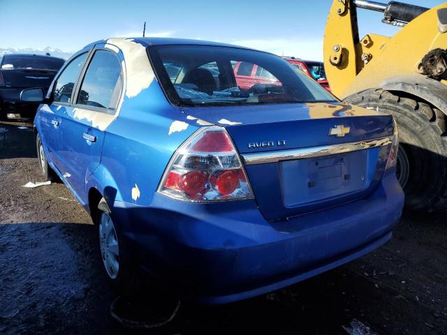 KL1TD56E29B339594 - 2009 CHEVROLET AVEO LS BLUE photo 2