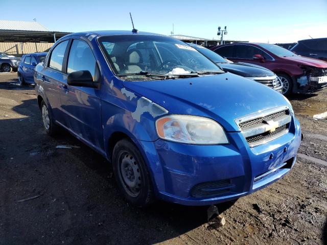 KL1TD56E29B339594 - 2009 CHEVROLET AVEO LS BLUE photo 4