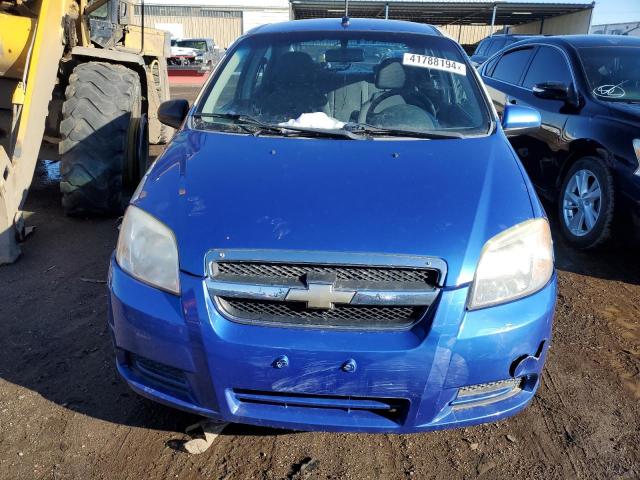 KL1TD56E29B339594 - 2009 CHEVROLET AVEO LS BLUE photo 5