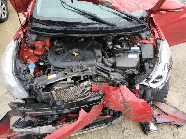 KMHDH4AH9FU321652 - 2015 HYUNDAI ELANTRA SE RED photo 11