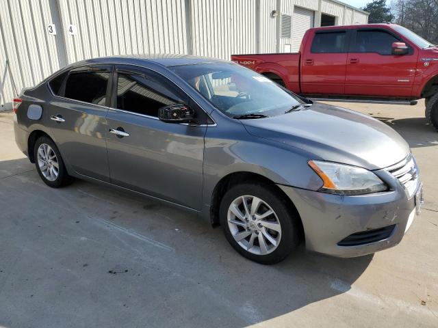 3N1AB7AP8FY292839 - 2015 NISSAN SENTRA S GRAY photo 4