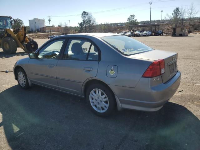 2HGES16524H624183 - 2004 HONDA CIVIC LX GRAY photo 2