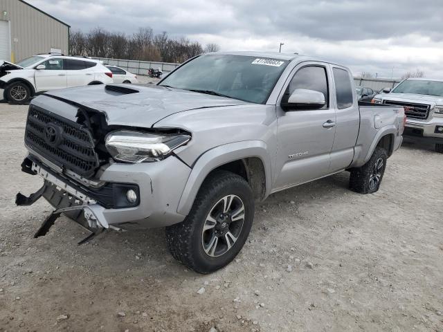 5TFSZ5AN5HX073275 - 2017 TOYOTA TACOMA ACCESS CAB ვერცხლისფერი ფოტო 1