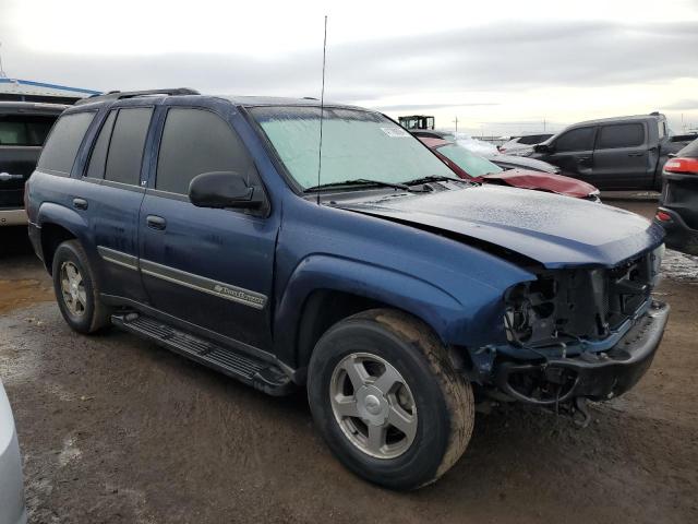 1GNDT13S522436918 - 2002 CHEVROLET TRAILBLAZE BLUE photo 4