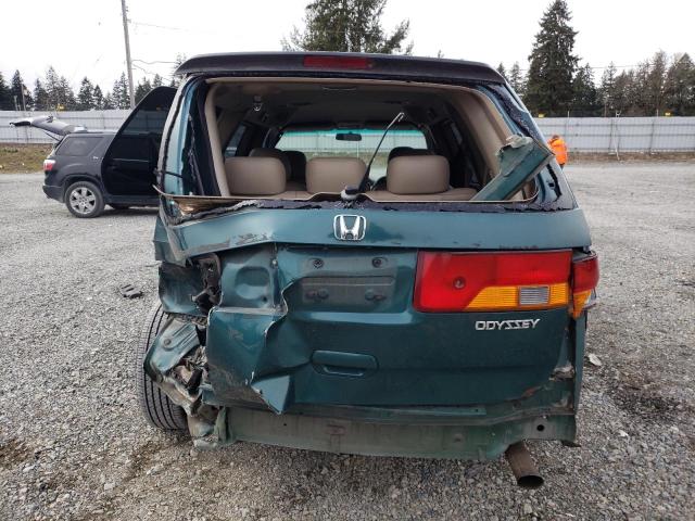 2HKRL189X2H527010 - 2002 HONDA ODYSSEY EXL GREEN photo 6