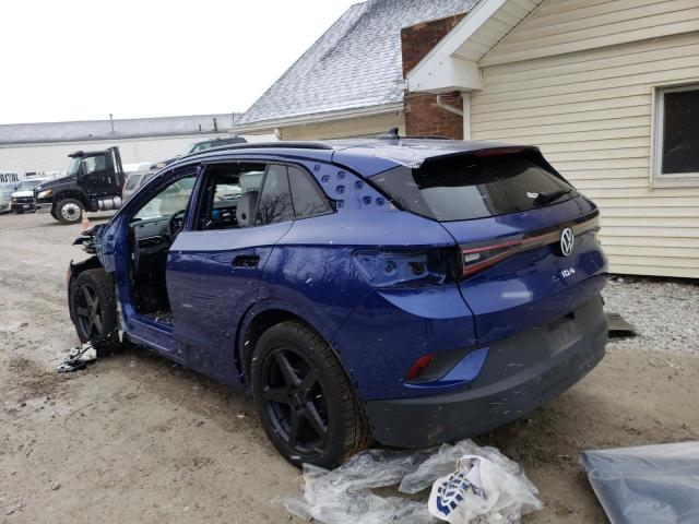 WVGTMPE24MP047805 - 2021 VOLKSWAGEN ID.4 PRO S ლურჯი ფოტო 2