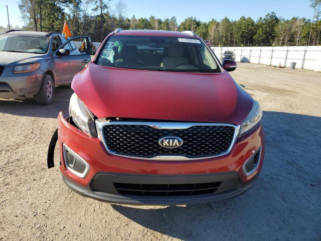 5XYPGDA3XGG054890 - 2016 KIA SORENTO LX RED photo 5