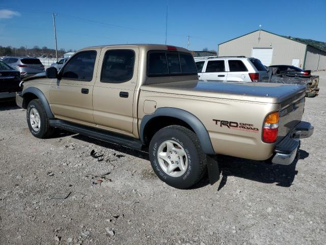 5TEGN92N61Z756592 - 2001 TOYOTA TACOMA DOUBLE CAB PRERUNNER GOLD photo 2