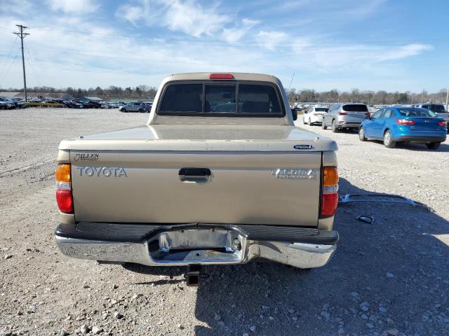 5TEGN92N61Z756592 - 2001 TOYOTA TACOMA DOUBLE CAB PRERUNNER GOLD photo 6
