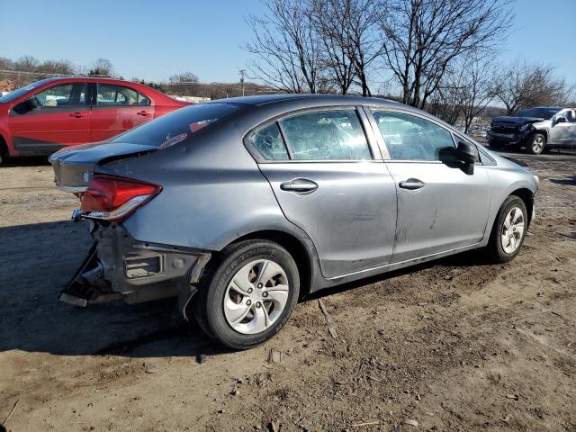 19XFB2F59DE021638 - 2013 HONDA CIVIC LX GRAY photo 3