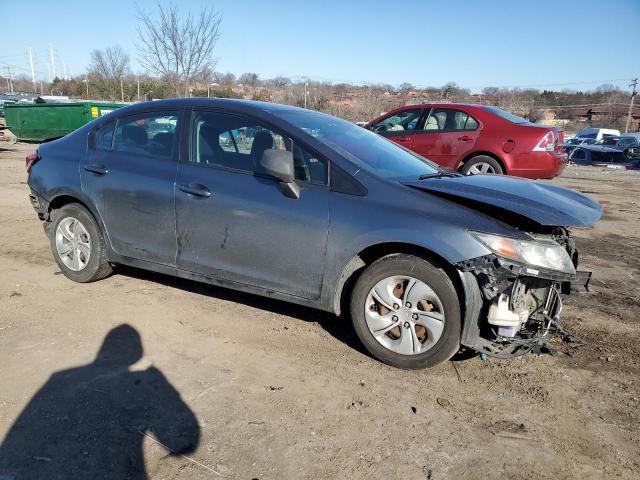 19XFB2F59DE021638 - 2013 HONDA CIVIC LX GRAY photo 4