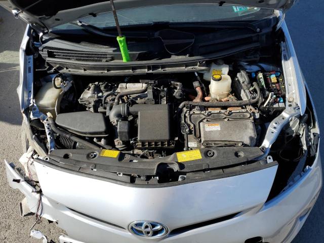 JTDKN3DU4C5428380 - 2012 TOYOTA PRIUS SILVER photo 12