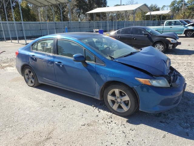 2HGFB2F53CH577898 - 2012 HONDA CIVIC LX BLUE photo 4