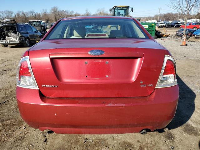 3FAHP07197R106623 - 2007 FORD FUSION SE RED photo 6