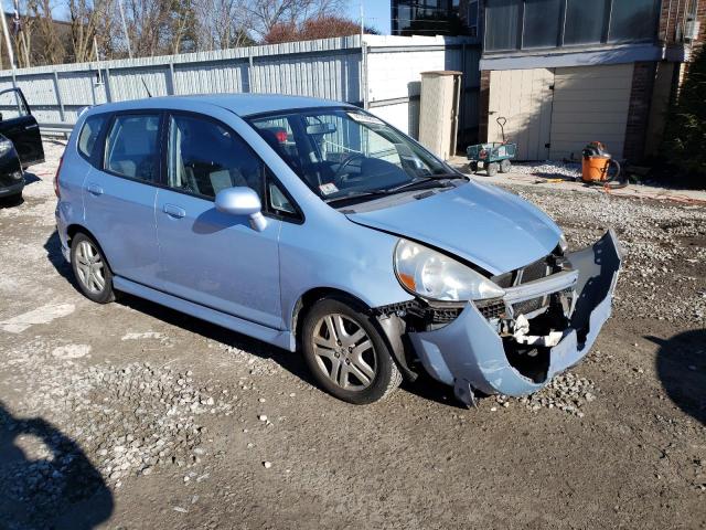 JHMGD38698S002227 - 2008 HONDA FIT SPORT BLUE photo 4