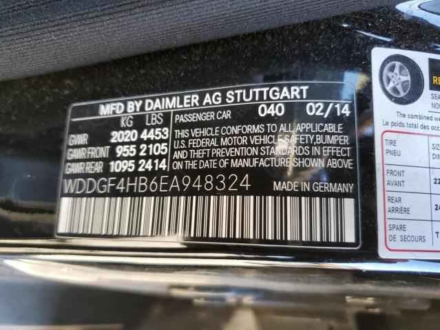 WDDGF4HB6EA948324 - 2014 MERCEDES-BENZ C 250 BLACK photo 12