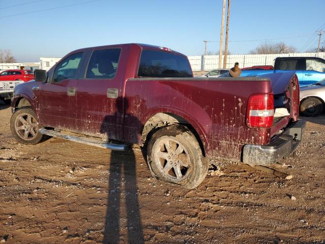 1FTPW12505FA79458 - 2005 FORD F150 SUPERCREW BURGUNDY photo 2