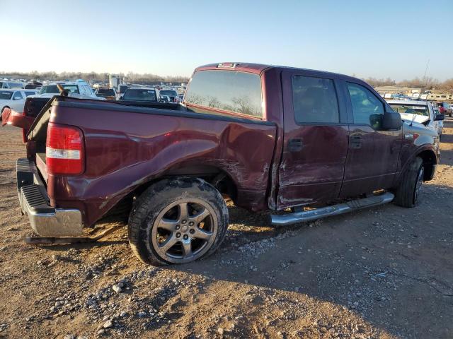 1FTPW12505FA79458 - 2005 FORD F150 SUPERCREW BURGUNDY photo 3