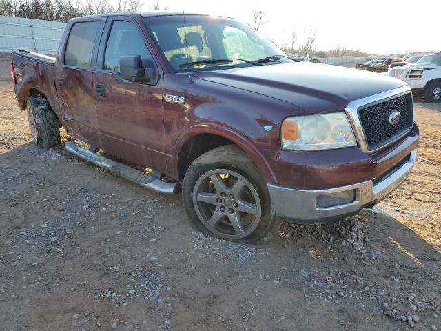 1FTPW12505FA79458 - 2005 FORD F150 SUPERCREW BURGUNDY photo 4