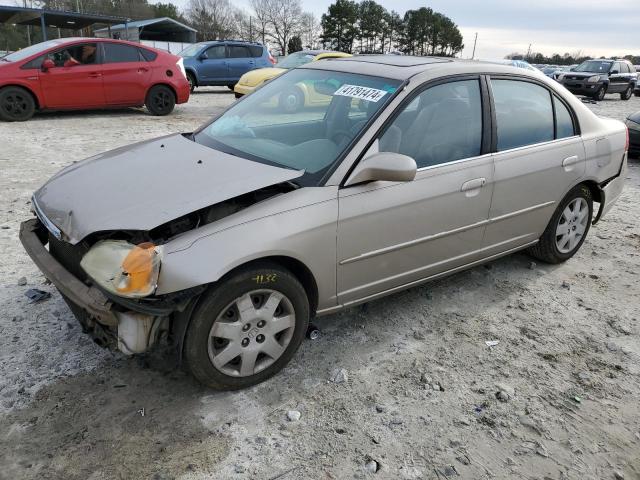 2HGES26771H614218 - 2001 HONDA CIVIC EX TAN photo 1